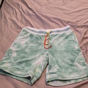Nike Green Tie-Dye Men's Athletic Shorts